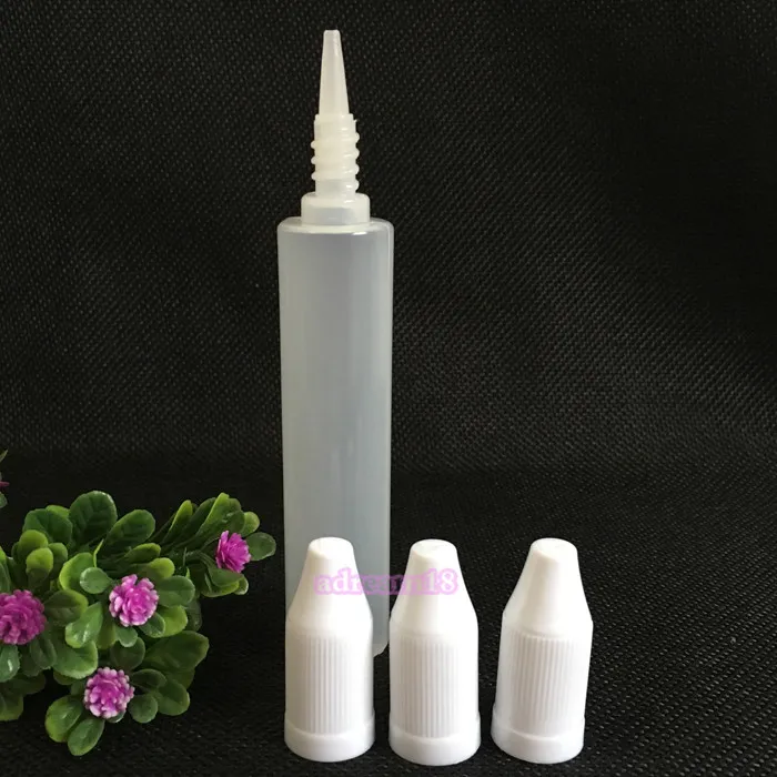 Bouteille de 30ml avec bouchon Long à l'épreuve des enfants, bouteille de liquide PE de 30ML avec compte-gouttes Long, bouteille en plastique de Style stylo vide, 1400 pièces/lot