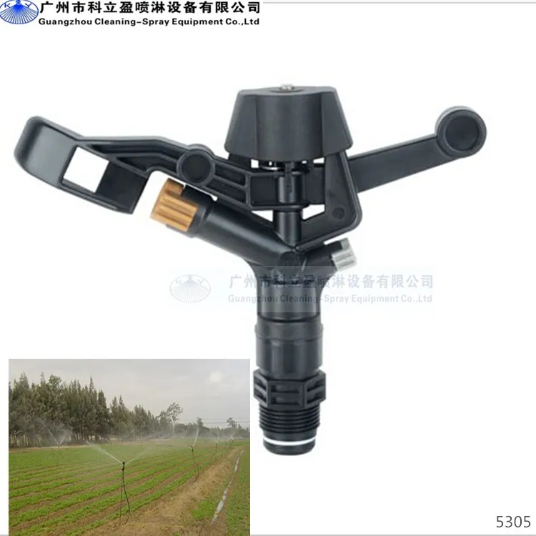 2 Pack 2" Adjustable Impact Sprinkler – Large Area Irrigation Spray Gun – 360° Zinc Alloy