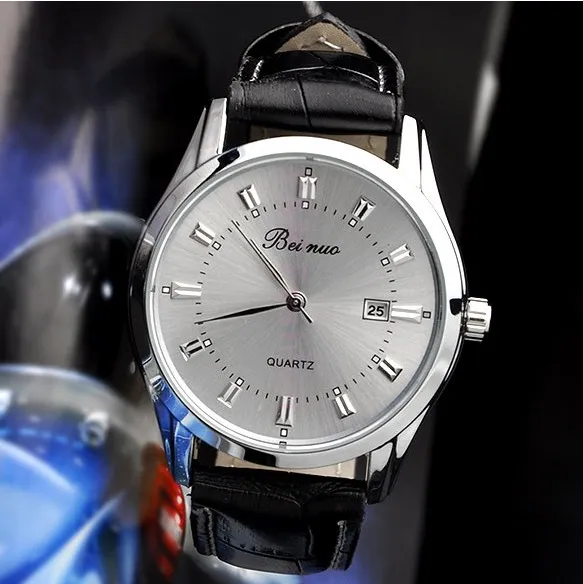 كامل lot Mix Men Dress Talendar Watch Watch Fashion Leather Beinuo Watch6284853