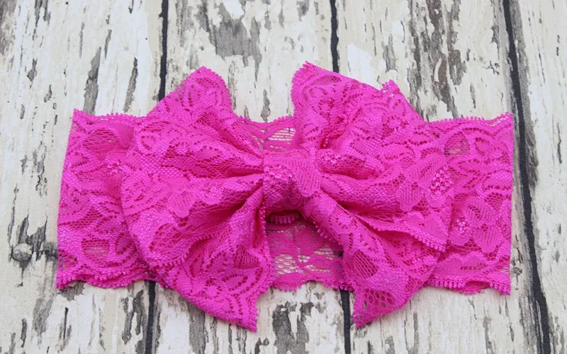 Boutique Baby Head Wrap Girls Kids Lace Headbands Headwrap Elastic Big