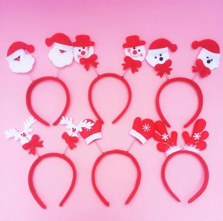 Christmas Head buckle Hoop Lovely spring double style hair band decorations Christmas items free shipping CH01002