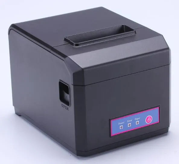 TP-8017-UB USB + Bluetooth 80mm Thermal Printer Double Mold Stödjer Android, IOS, Windows med Auto Cutter 300mm / sek fart