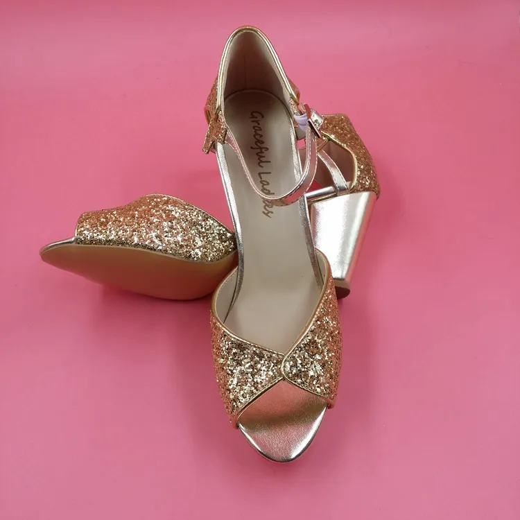 Frances - Low Heel Crystal Gold Wedding Shoe | Wedding shoes heels, Wedding  shoes, Gold wedding shoes