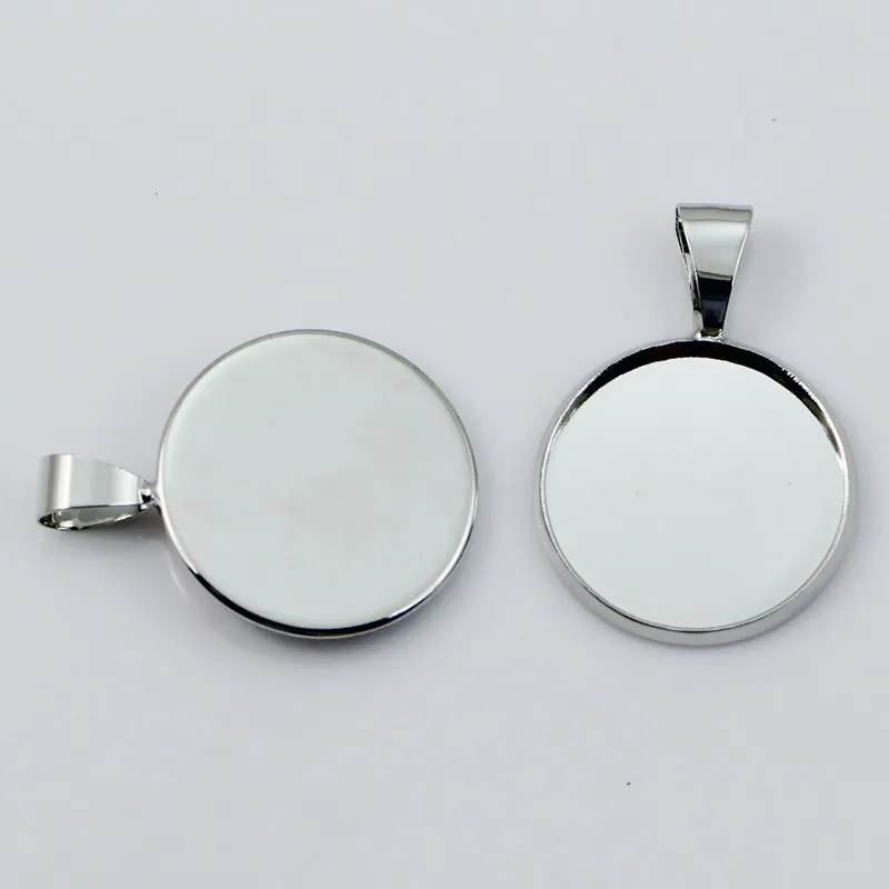 Wholesale Brass Pendant Blanks For Circle Cameo And Resin Photo