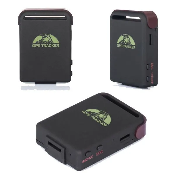 TK102B Realtime Auto GPS Tracker GSM / GPRS / GPS Navigatie Voertuig Tracker Quad Band Tracking-apparaat met geheugensleuf en twee batterij