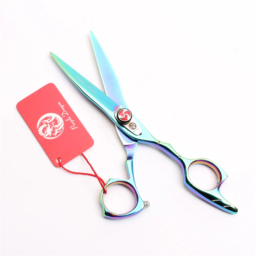 6039039 175cm Japan 440C Purple Dragon Professional Human Hair Soxe Cutting Thunning Scissors frisörsax Sal5657258