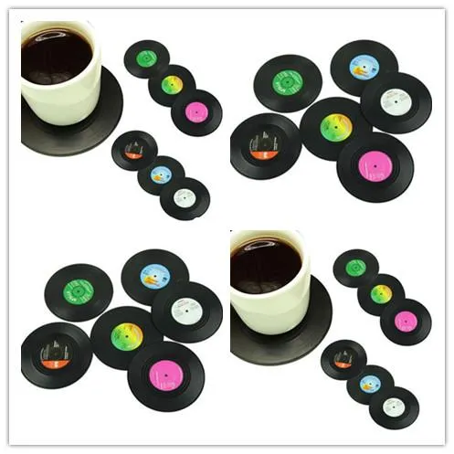 Home Table Cup Mat Creative Decor Coffee Drink Placemat Spinning Retro Vinyl CD Record Drinks Coasters XB1 From 5,25 € | DHgate
