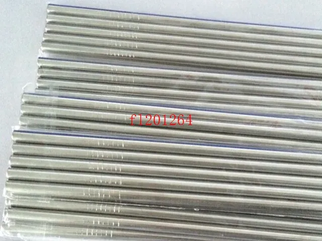 6mm*215mm 8.5" Straight 304 Stainless Steel Straw metal Drinking Straws With Thread