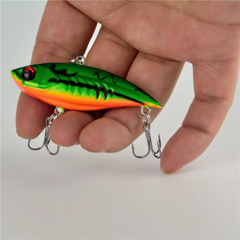 Vente directe limitée Vib leurres de pêche crochets 6.5cm 10.4g Wobbler manivelle brochet poisson-chat appâts réalistes appâts