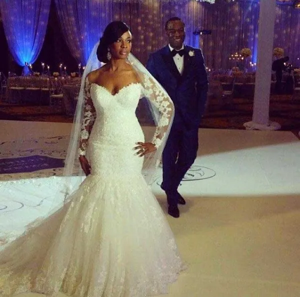 Illusion Lace Applique Mermaid Wedding Dresses 2020 With Off Shoulder Court Train Plus Size Fit And Flare Bridal Gown With Long Sleeves From Weddingfactory 229.15 DHgate.Com