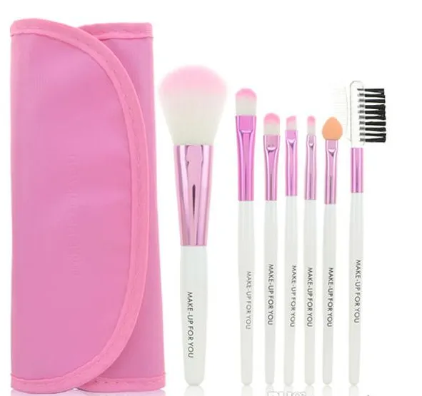 2016 Pincéis de Maquiagem Make Up Brush Set Kits Cílios Blush Pincel Sombra Pincel Esponja Sumudger Make Up Tools PU Bag1098606