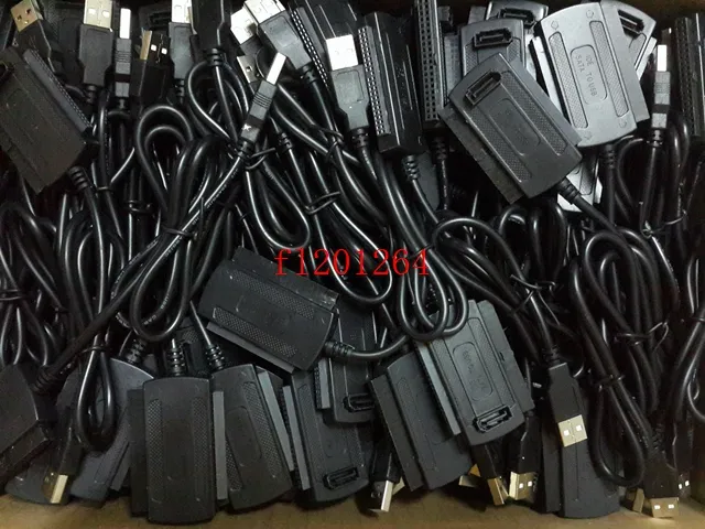 120pcs/lot Free Shipping Wholesale SATA/IDE Drive to USB 2.0 Adapter Converter Cable for 2.5 / 3.5 Inch Hard Drive