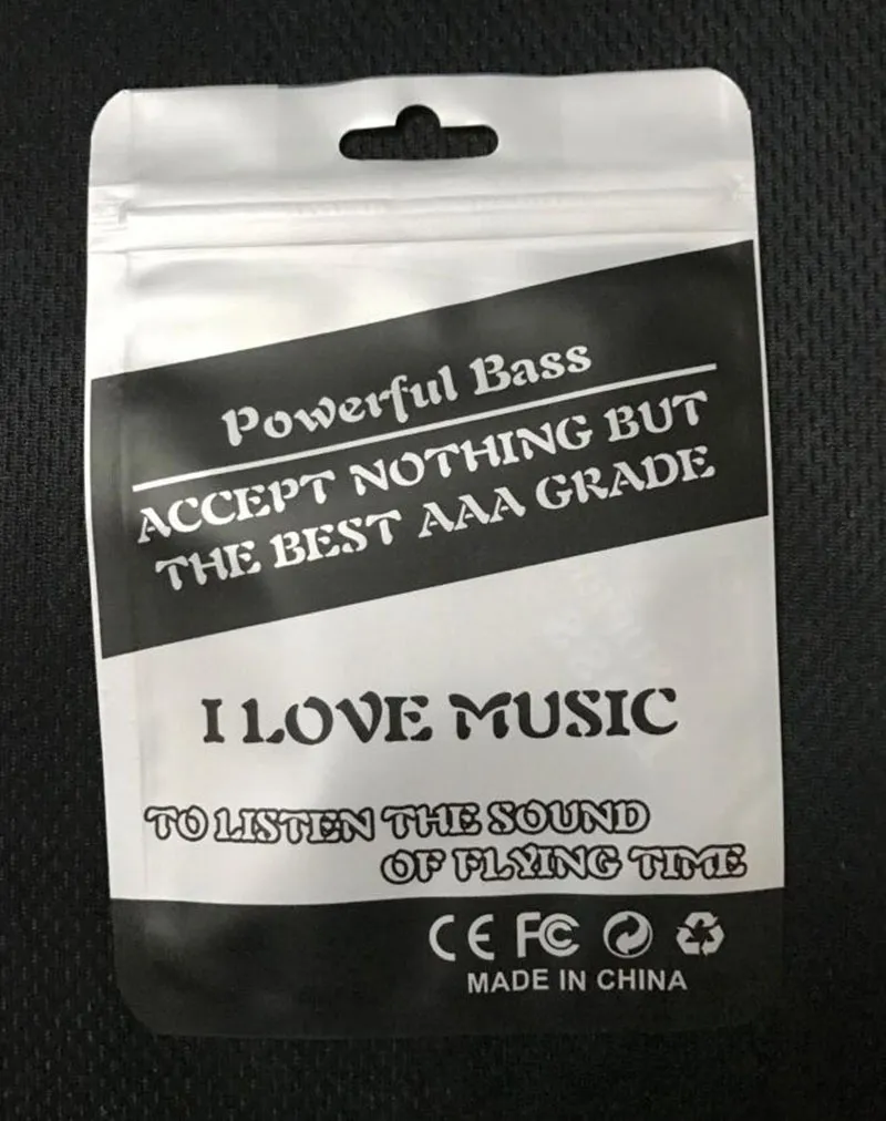 105x15 см. Красочная упаковочная упаковка на Zipper для iPhone X 8 7 6S Samsung S8 Super Bass Wearphone для MP3 MP4 Bluetooth Warphone 4714109