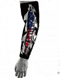 Hot Selling USA Flag Skull Digital Camo Arm Sleeve Adult Children alla 138 färger och 7 storlek i lager