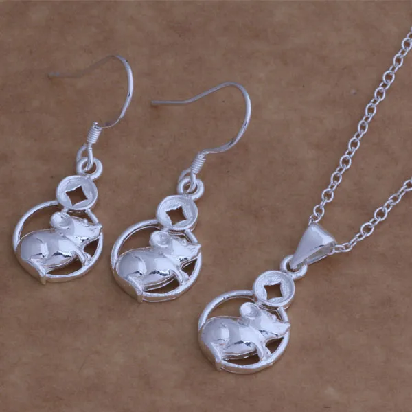 with tracking number New Fashion women's charming jewelry 925 silver 12 mix jewelry set 1449