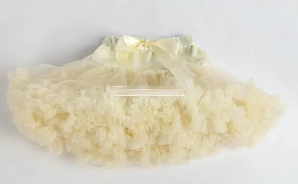 0-10Y Nya Baby Girls Tutu Kjolar Bow Gauze Fluffy Pettiskirts Tutu Princess Party Kjolar Ballett Dansslitage 20 färger Hög kvalitet