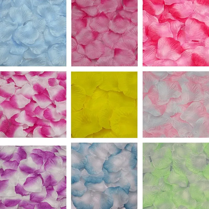 Artificial Silk Rose Petals Wedding Petal Flowers Party Decorations Events Accessories 5cm MIC 9426104