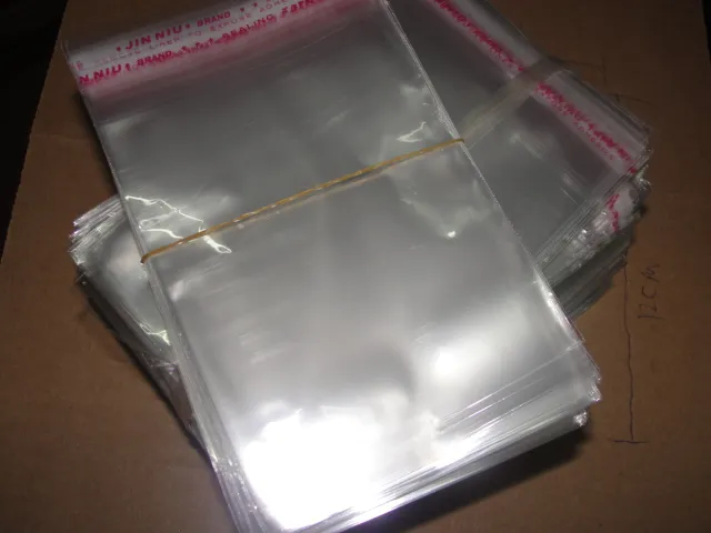 Factory direct low Transparent adhesive bag Plastic bags Bracelet bags Transparent opp bag Jewelry bag 8x12cm lo312x