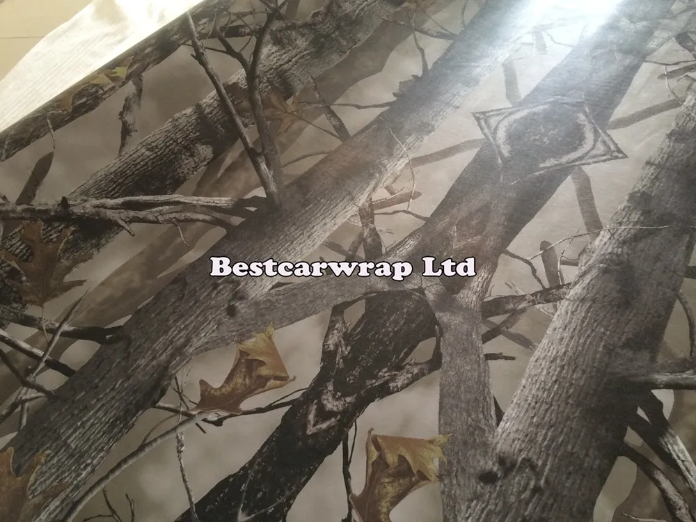 Ambush Military Cmao Vinyl Car Wrap Film With Air Bubble Free Mossy oak Tree Leaf Camo Wrap Vehicle Wrapping Sticker size 1.52 x 30m/Roll