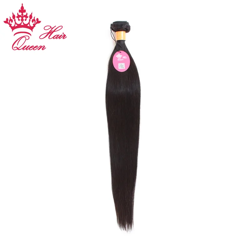 Queen Hair Products Indian virgin Straight human hair extensions machine weft Fast shipping best quality
