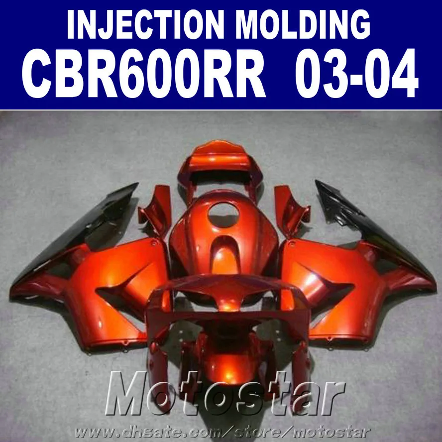 100% Injection motorcycle fairings set for HONDA CBR 600RR 2003 2004 cbr600rr 03 04 cheap motorcycle fairing AJDT