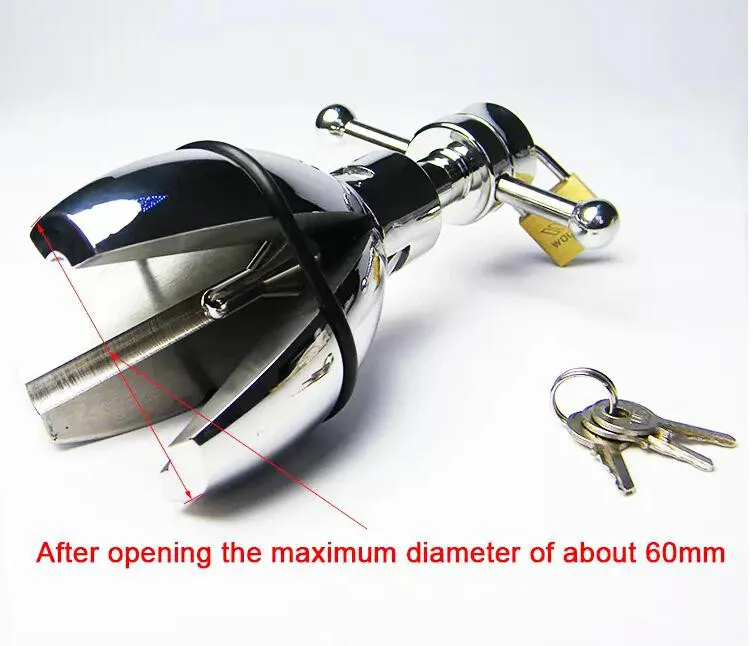 Premium Stainless Steel Anal Stretching Lock Open Close BDSM Hook premium-stainless-steel-anal-stretching-lock-open-close-bdsm-hook