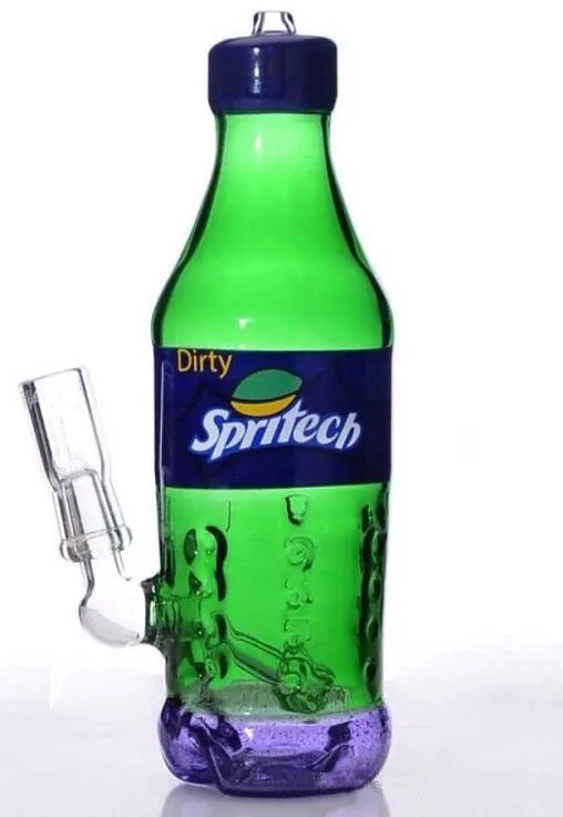 14 MM Spritech Şişe Dab Yağ Rig Cam Bong 14.5mm Spritech Kirli bongs kola şişesi nargile Botong Bong Kabarcık Dab Su Borusu Hightechglass