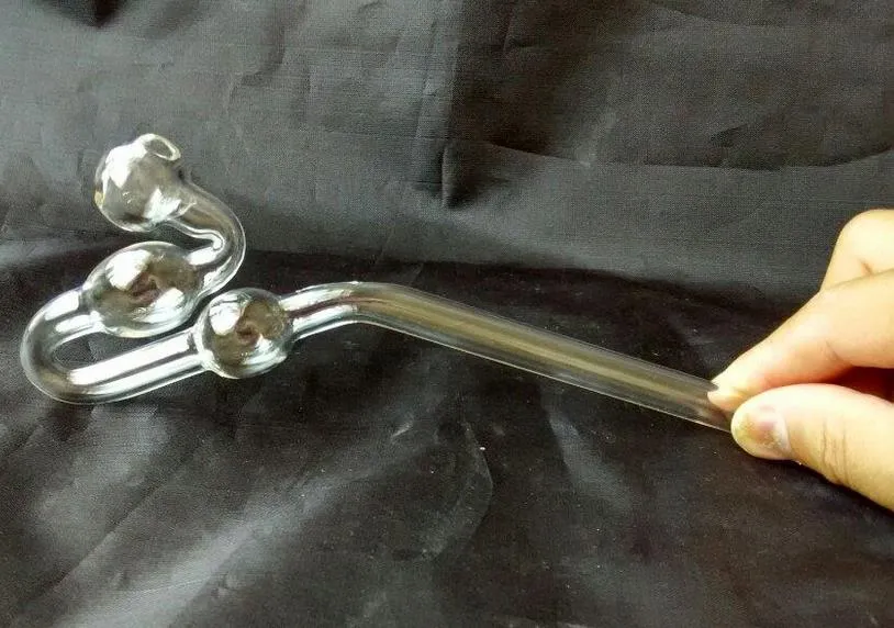 Frete grátis atacadistas novo engrossado com bolha de vidro cobra queimar pote, cachimbo de água de vidro/acessórios de bong de vidro, 17cm de comprimento