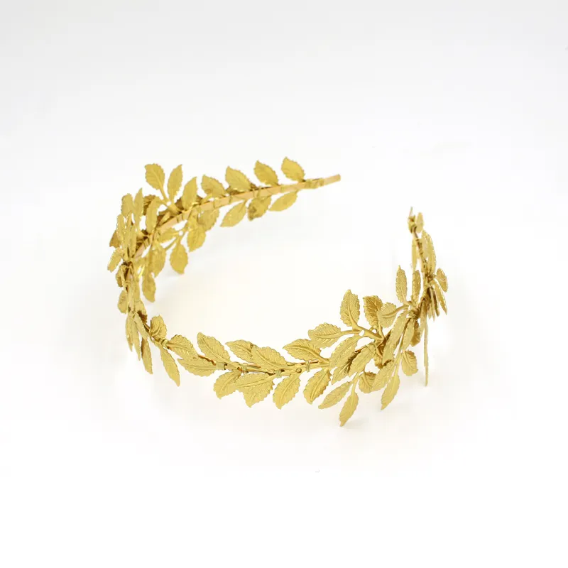 Blatt-Ast Stirnband Brautkrone In Gold – Elegantes Haarband Für Hochzeit, Ball & Besondere Anlässe