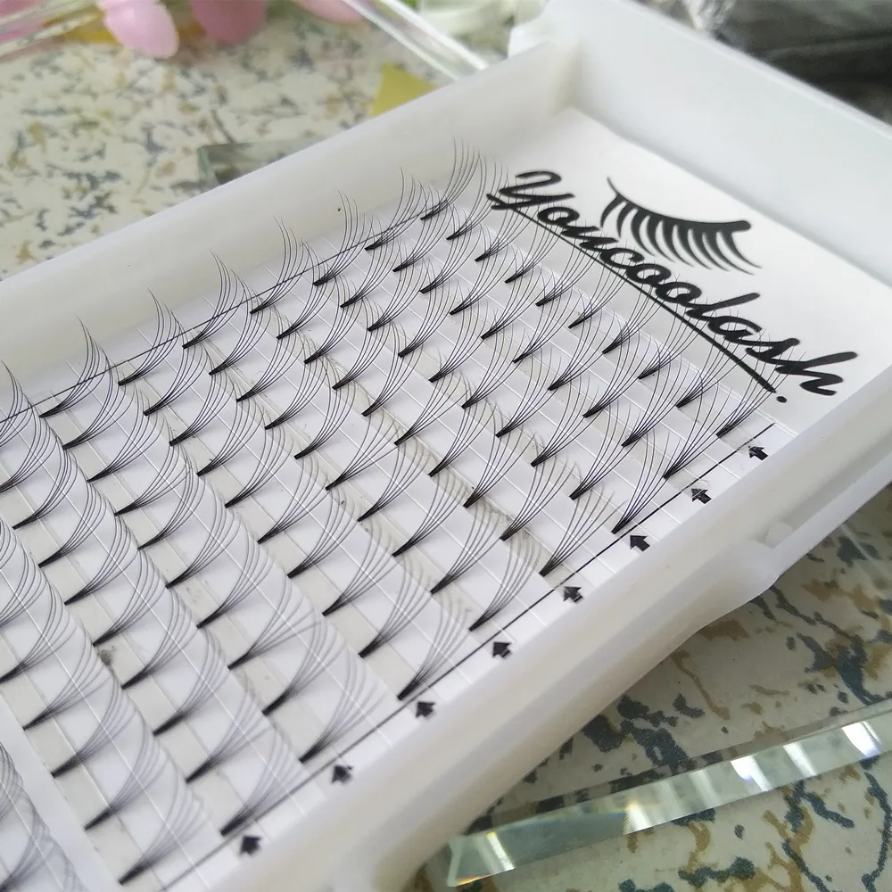 YouCoolash Russian Volume Lashes 5d Vorgefertigte Fans Eyelash Erweiterung Anpassen Box Seide Weich natürliche Länge für Business4339150