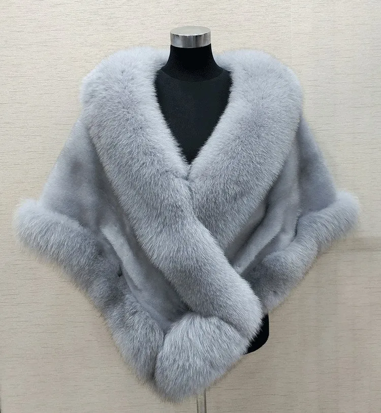 Hiver mariée fausse fourrure enveloppe châles chauds vêtements d'extérieur haussement d'épaules noir Gary bordeaux bleu argent pour mariée demoiselle d'honneur veste bal Cocktail