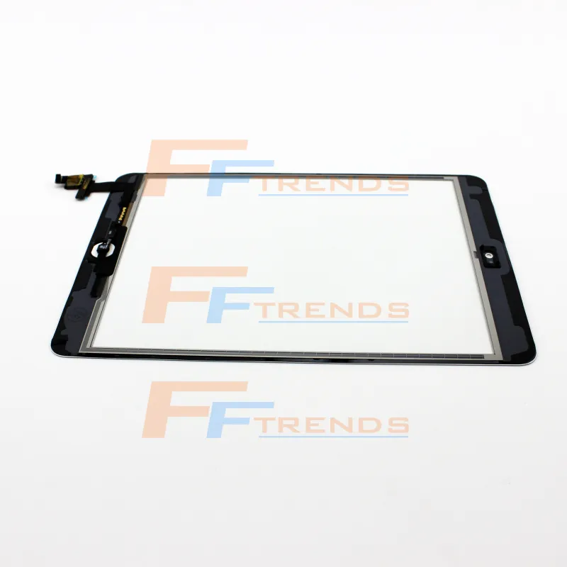 10 stks voor iPad Mini 1 2 Touchscreen Digitizer Montage met Home Button IC White Black Glass Front Lens Vervanging Deel Gratis schip