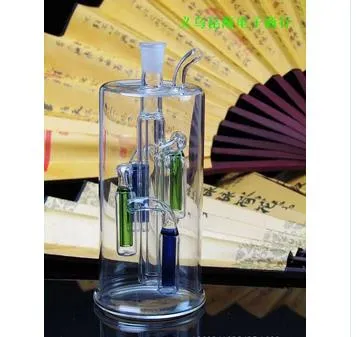 BBK Multi-Color Filter Glas Pot Hoog 13.5cm Breedte is 6 cm, stijl, kleur willekeurige levering, groothandel glazen waterpijp, groot beter