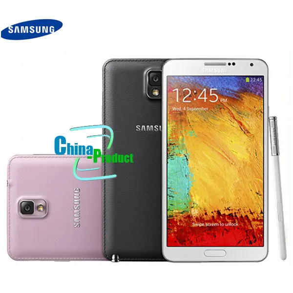 Original samsung galaxy note 3 telefone móvel quad core 3g ram 16 gb rom 13mp câmera 5.7 