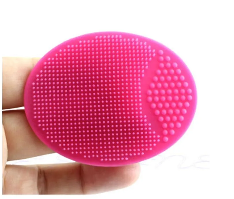 Facial Exfoliating Brush Infant Baby Soft Silicone Wash Face Cleaning Pad Skin SPA Scrub Cleanser Tool