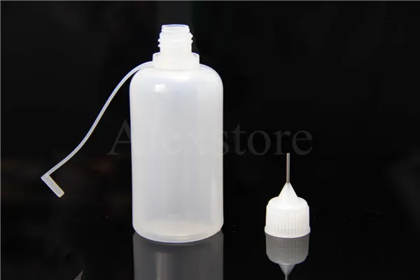 Bouteille à aiguille vide en plastique HDPE, compte-gouttes souple, 1 oz, 10ml, 20ml, 30ml, 50ml, bouteille de jus électronique, bouteille de liquide pour e-cigarette