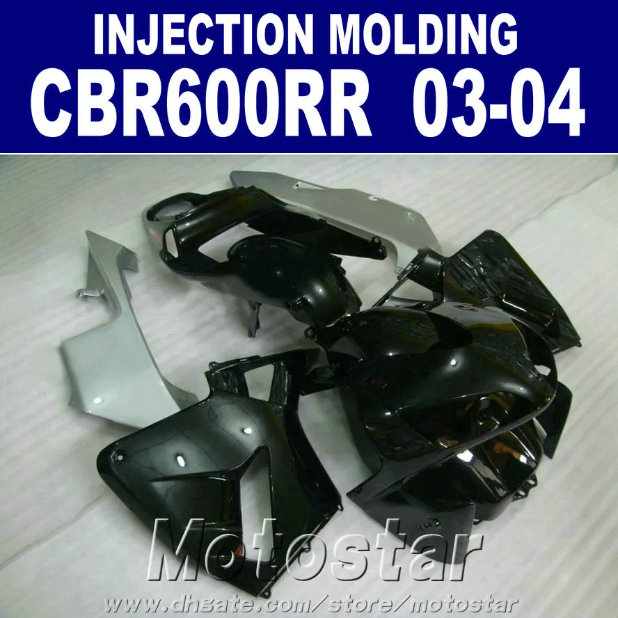 gut 100Spritzguss für Honda CBR 600RR Verkleidung 2003 2004 schwarz CBR600RR 03 04 Karosseriereparaturteile 7Geschenke Yawa