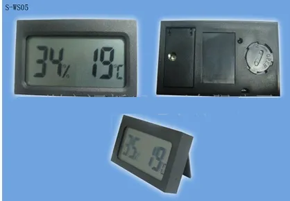 ミニデジタルLCD車/屋外温度計湿度計TH05 Th05 Th05 Thermeters Hygrometers in DHLフェデックス