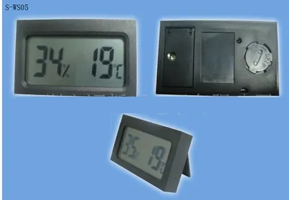 Mini Digitale LCD-auto / Outdoor Thermometer Hygrometer Th05 Thermometers Hygrometers op voorraad Snelle verzending door DHL FEDEX