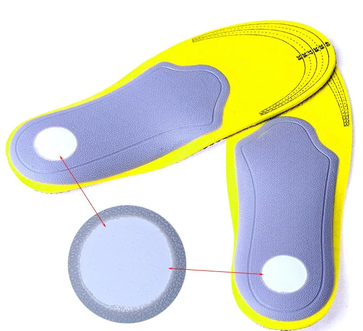 soins des pieds e 3D prime femmes hommes chaussures confortables semelles orthopédiques inserts coussin de soutien de la voûte plantaire haute es / # 3988