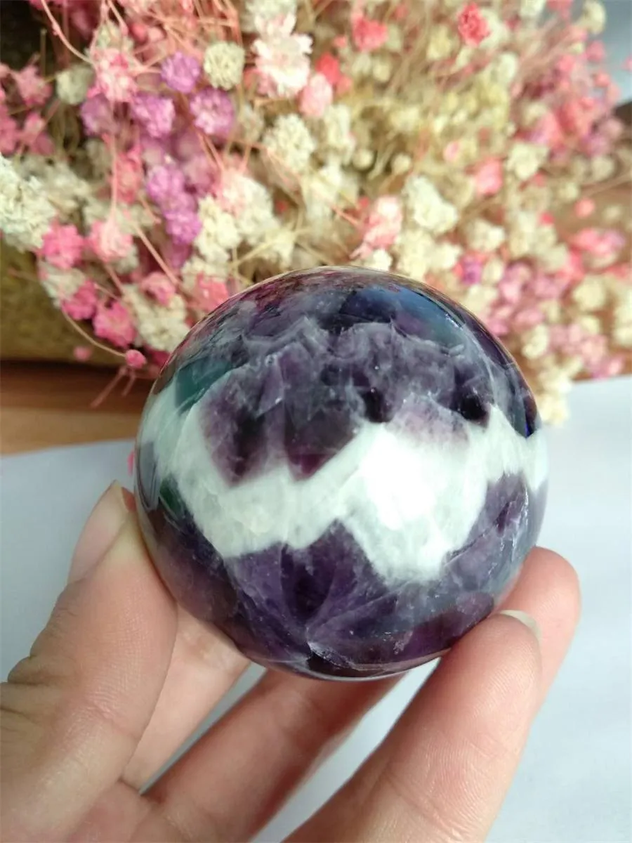 Sogno naturale di alta qualità ametista in quarzo sfera cristallo sfera sfera di sfera gem gemma decorazione la casa di pietra 9970389
