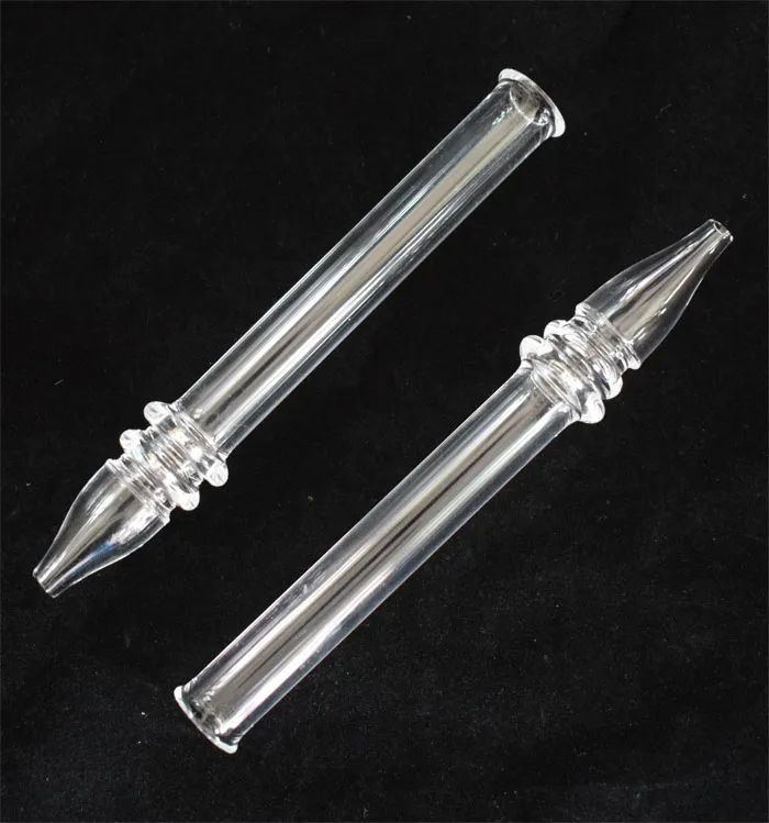 New Mini NC Quartz Nail with Quartz Filter Tips Tester Quartz Straw Tube Glass Water Pipes Smoking Accessories Dab Straw