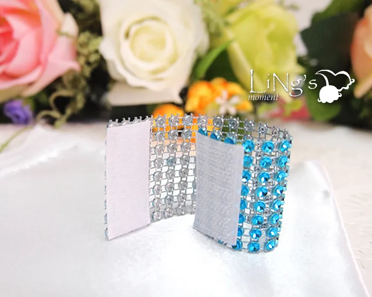 Diamond Rhinestone Bling Napkin Rings Wedding Party Quinceanera Sashes