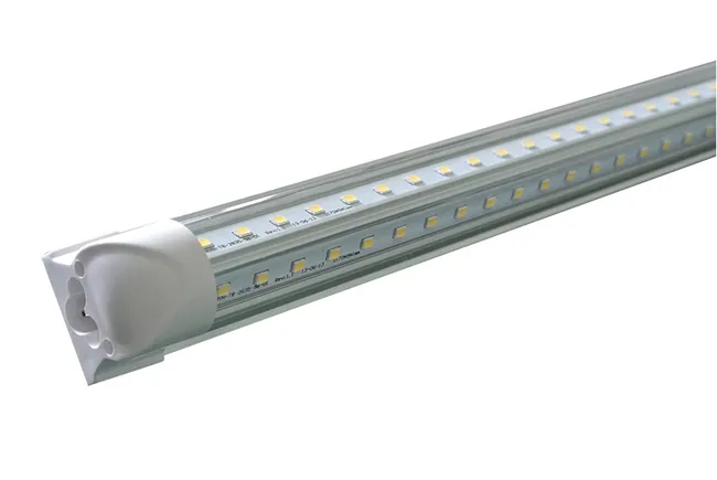 T8 أضواء أنبوب led 24 واط 3ft متكاملة على شكل حرفي مزدوجة الجانبين 270º زاوية شعاع عالية مشرق SMD2835 AC85-265V ثابت الحالي