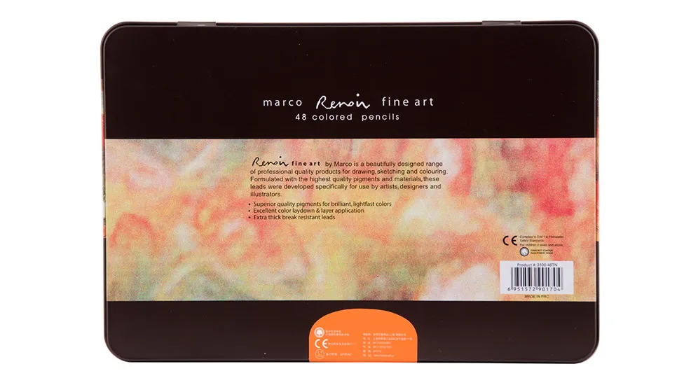 Brutfuner – crayon de couleur claire 80 couleurs, pour étudiant, peinture à  l'huile, Graffiti, petit crayon