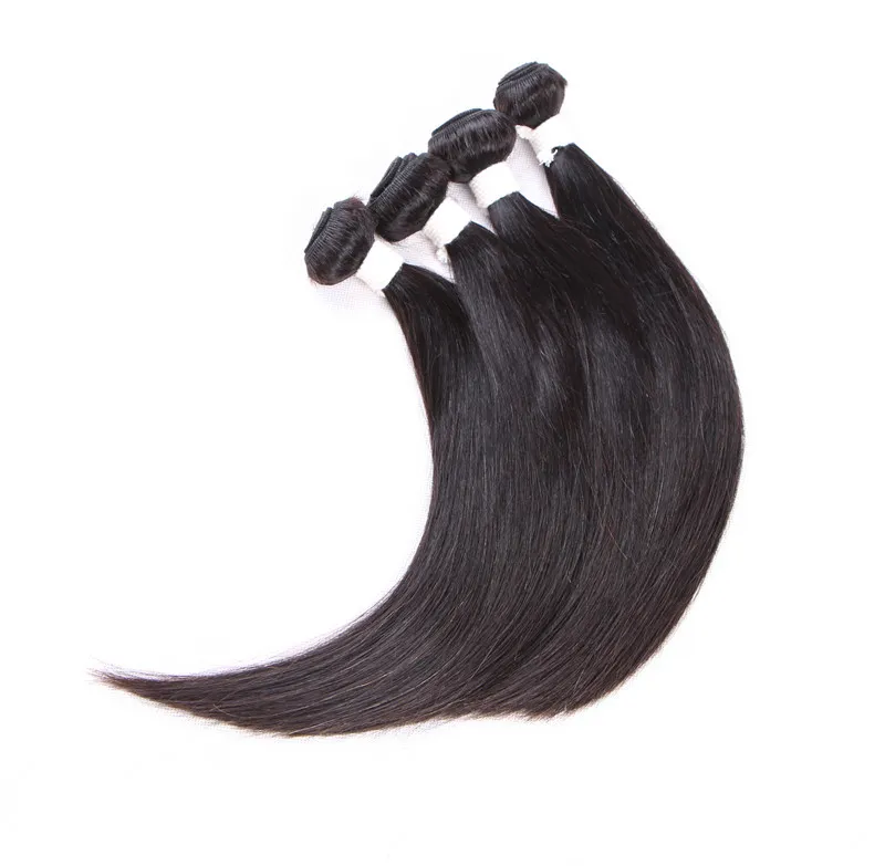 Elibess Hairgrade 6a Högkvalitativt hår 50G per bunt 4 Bunds Populär stil 100 procent remy rak våg mänsklig hårfri DHL