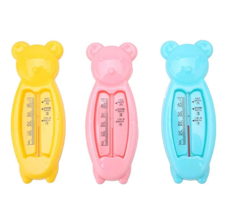 Cartoon Schwimmende Schöne Bär Baby Wasser Kinder Bad Thermometer Spielzeug Kunststoff Wanne Wasser Sensor Thermometer