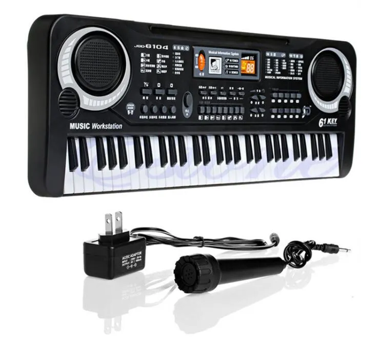 61 Key Electronic Music Keyboard Learn Play with Electric Piano Functionality