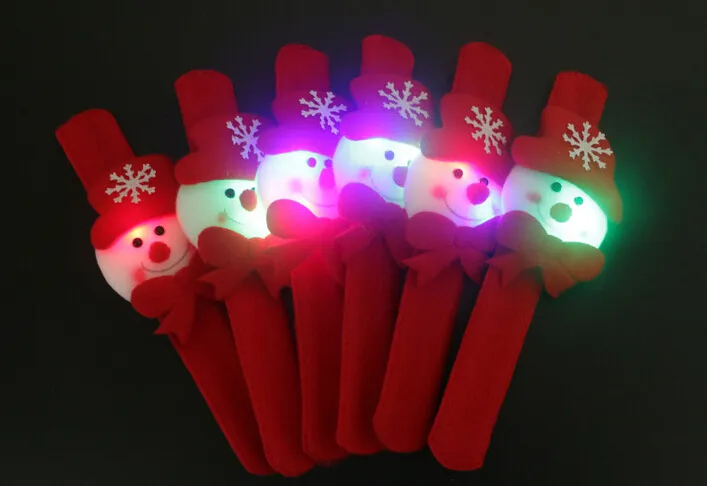 Weihnachtshallowmas Hochwertige beleuchtete Dekoration Stoffkunst Clap Circle Kid Brian Circle Kinderbandlampe Ballarmbänder Dekorationen