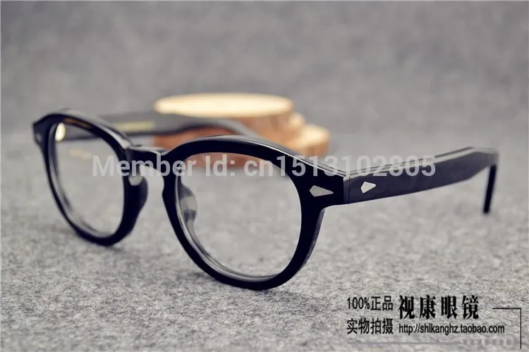 2016 johnny depp glasses top Quality brand round eyeglasses frame 